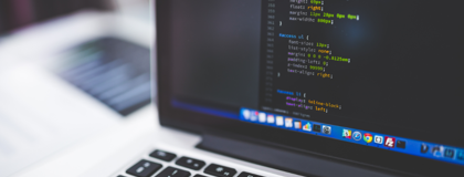 Code on a laptop collecting Digital Forensics