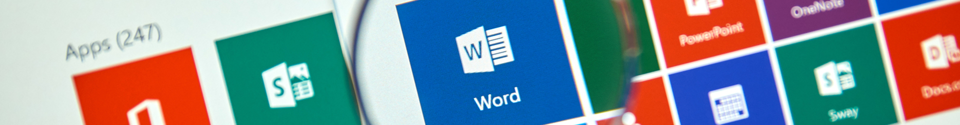 A magnifying glass looking closely ay the Microsoft 365 environment and its security configurations