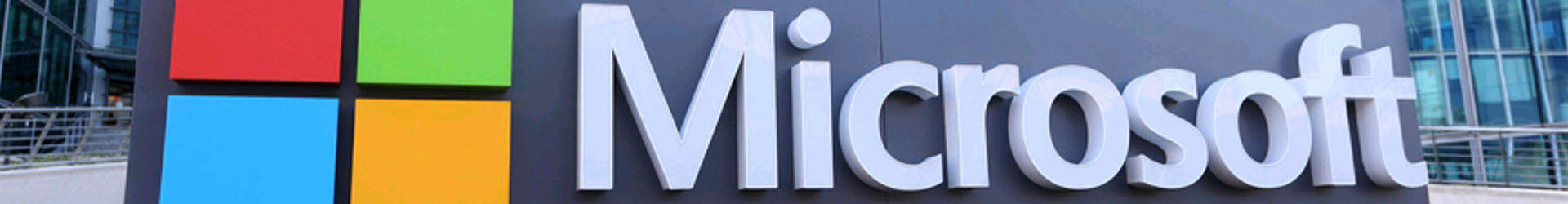 The Mircosoft building sign 