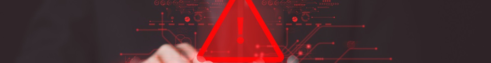 Business man touching a device alerting there has been a breach and IT incident response plan needs to be put into action